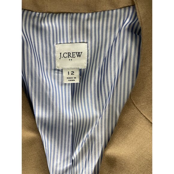 J CREW navy NWOT Schoolboy Blazer Satin Lined Gold Buttons Size 12 never worn - Picture 9 of 9